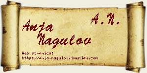 Anja Nagulov vizit kartica